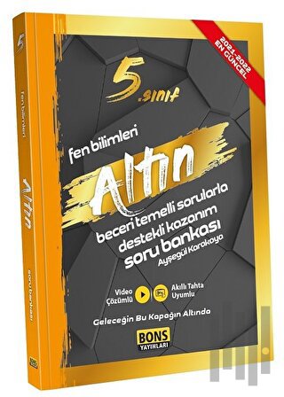 5. Sınıf Fen Bilimleri Altın Kazanım Destekli Soru Bankası | Kitap Amb