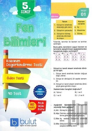 5. Sınıf Fen Bilimleri Kazanım Değerlendirme Testi | Kitap Ambarı