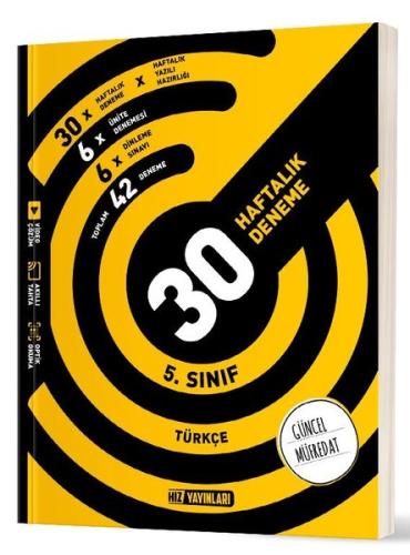 5. Sınıf Türkçe Haftalık Deneme | Kitap Ambarı