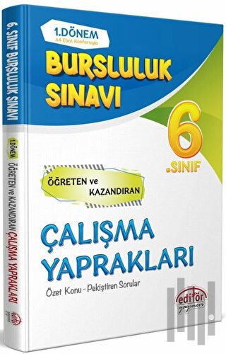 6. Sınıf 1. Dönem Bursluluk Sınavı Çalışma Yaprakları | Kitap Ambarı