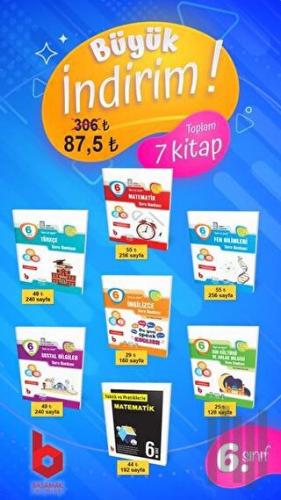 6. Sınıf Soru Bankası Seti (7 Kitap)
