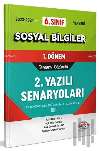 6. Sınıf Sosyal Bilgiler 1. Dönem Ortak Sınavı 2. Yazılı Senaryoları T