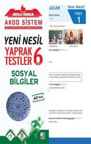 6.Sınıf Sosyal Bilgiler Yeni Nesil Yaprak Testler | Kitap Ambarı
