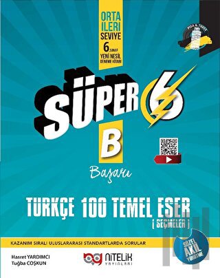 6. Sınıf Süper Türkçe 100 Temel Eser Yeni Nesil Soru Kitabı