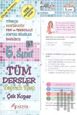 6. Sınıf Tüm Dersler Yaprak Test