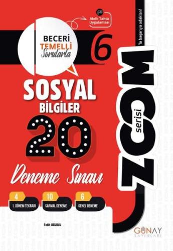 6. Sınıf Zoom Serisi Sosyal Bilgiler 20'Li Branş Denemeler