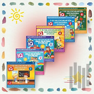 7-10 Yaş Çocuklar İçin IQ Zeka Geliştiren Oyunlar (6 Kitap Takım) | Ki