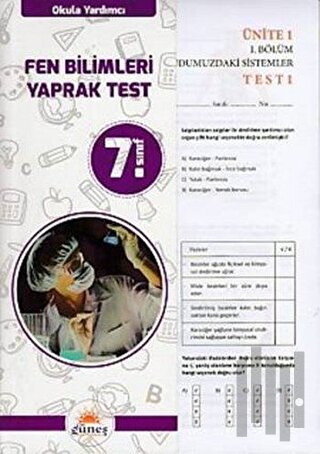 7. Sınıf Okula Yardımcı Fen Bilimleri Yaprak Test | Kitap Ambarı
