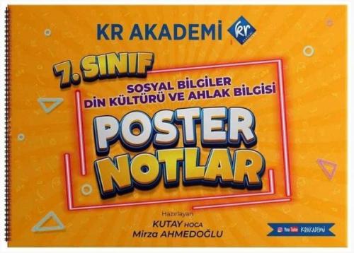 7.Sınıf Sosyal Bilgiler Din Kültürü ve Ahlak Bilgisi Poster Notlar
