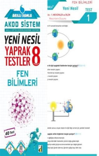 8.Sınıf Fen Bilimleri Yeni Nesil Yaprak Testler