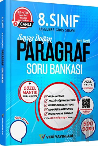 8. Sınıf Paragraf Yeni Nesil Soru Bankası | Kitap Ambarı