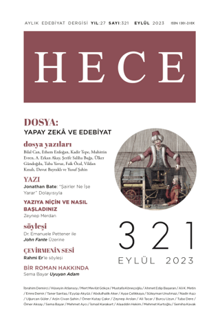 Hece Dergisi - Sayı: 321 Eylül 2023 | Kitap Ambarı