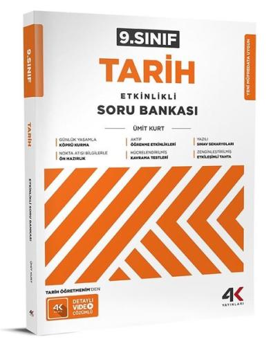 9. Sınıf Tarih Etkinlikli Soru Bankası | Kitap Ambarı
