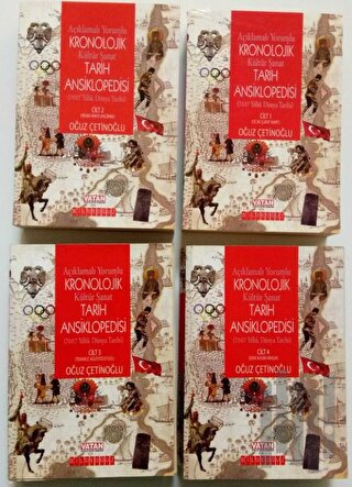 Açıklamalı Yorumlu Kronolojik Tarih Ansiklopedisi (4 Cilt Takım) (Ciltli)