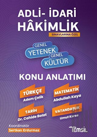 Adli- İdari Hakimlik Genel Yetenek - Genel Kültür Konu Anlatımı