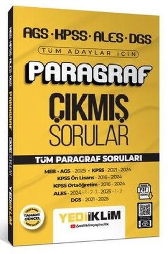 AGS KPSS ALES DGS Tüm Adaylar İçin Paragraf Tamamı PDF Çözümlü Tüm Par