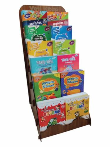 Ahşap Etkinlik Kitapları Standı (240 Kitap) | Kitap Ambarı