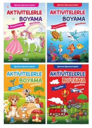 Aktivitelerle Boyama Kitabım Seti (4 Kitap Takım) | Kitap Ambarı