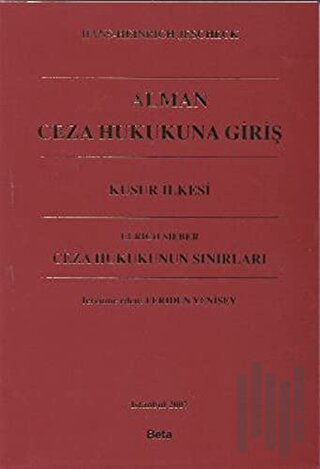 Alman Ceza Hukukuna Giriş - Ceza Hukukunun Sınırları
