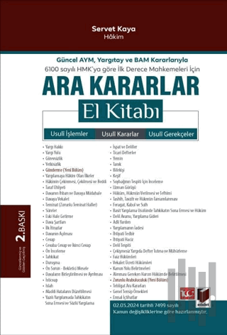 Ara Kararlar El Kitabı (Ciltli)
