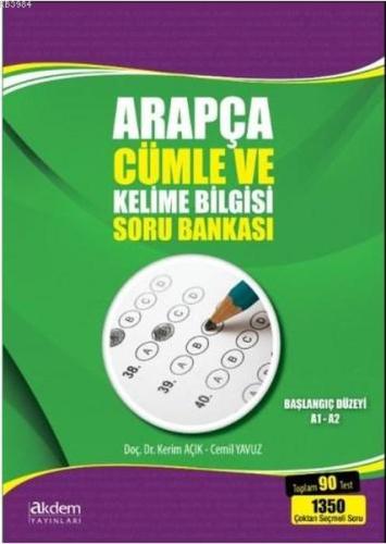 Arapça Cümle ve Kelime Bilgisi Soru Bankası; Başlangıç Düzeyi A1-A2 | 