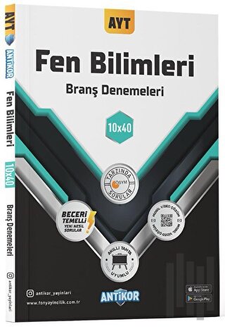 AYT Fen Bilimleri 10x40 Branş Denemeleri