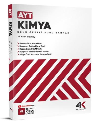 AYT Kimya Konu Özetli Soru Bankası