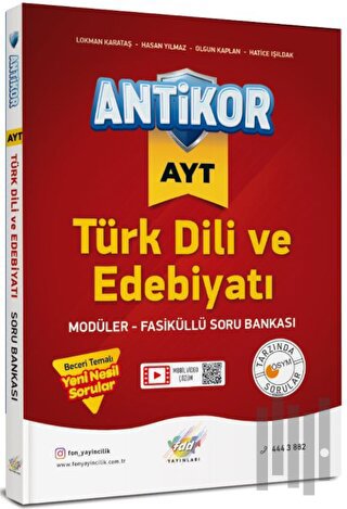 AYT Türk Dili ve Edebiyatı Soru Bankası | Kitap Ambarı
