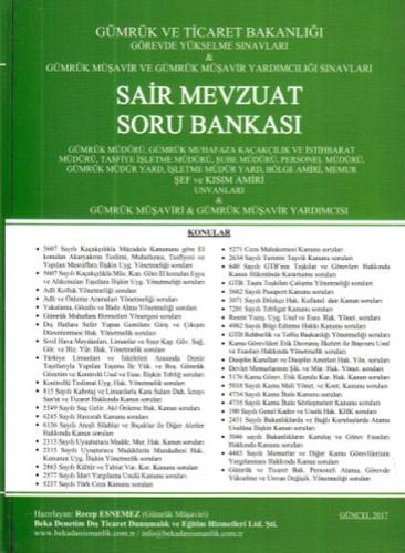 Beka Sair Mevzuat Soru Bankası (Yeni)