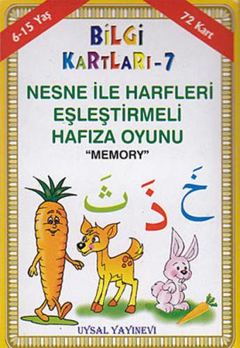Bilgi Kartları 7 - Nesne İle Harfleri Eşleştirmeli Hafıza Oyunu (Memor