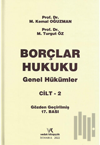 Borçlar Hukuku Genel Hükümler Cilt - 2 (Ciltli)