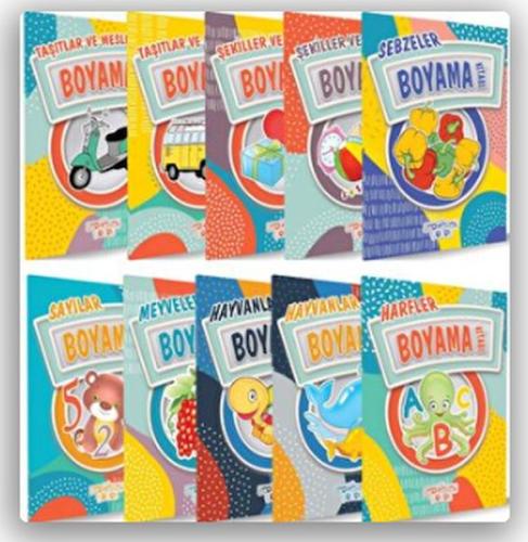 Boyama Kitapları (10 Kitap Takım) | Kitap Ambarı