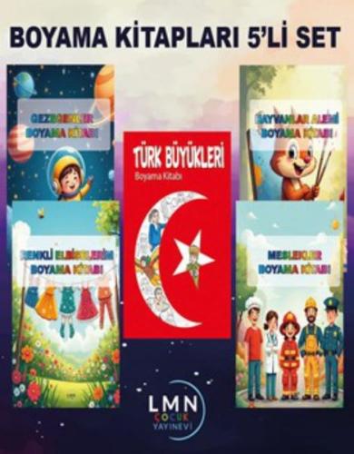 Boyama Kitapları Seti - 5 Kitap Takım