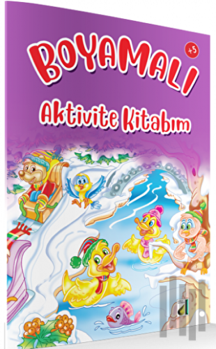 Boyamalı Aktivite Kitabım (Mor)