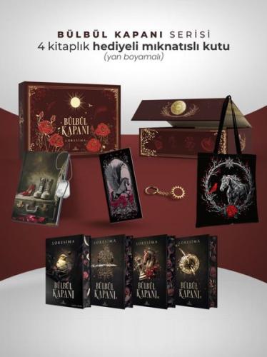Bülbül Kapanı Serisi - Hediyeli Yan Boyamalı Mıknatıslı Kutu - 4 Kitap Takım (Ciltli)