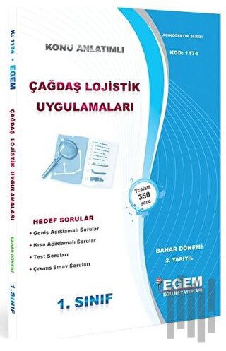 Çağdaş Lojistik Uygulamaları Konu Anlatımlı Hedef Sorular 1. Sınıf 2. 