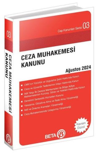 Ceza Muhakemesi Kanunu Ağustos 2024 - Cep Kanunları Serisi | Kitap Amb