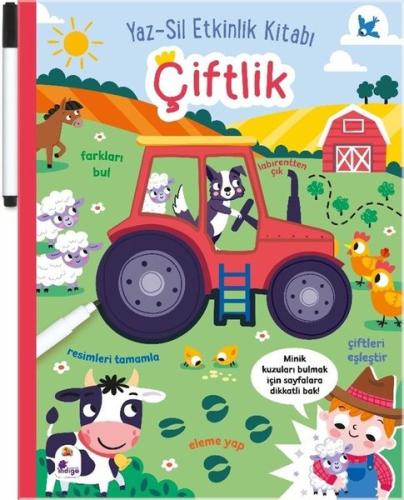 Çiftlik: Yaz - Sil Etkinlik Kitabı (Kalemli) (Ciltli) | Kitap Ambarı
