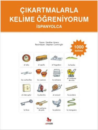 Çıkartmalarla Kelime Öğreniyorum - İspanyolca 1000 Kelime | Kitap Amba