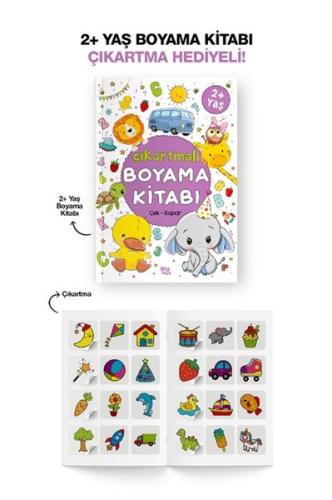 Çıkartmalı Boyama Kitabı 2 Yaş +