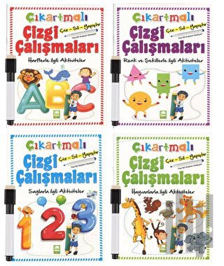 Çıkartmalı Kalemli Çizgi Çalışmaları Seti