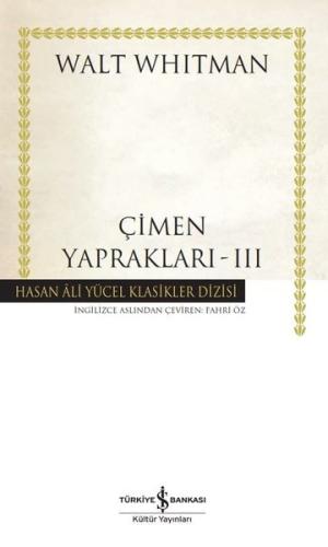 Çimen Yaprakları 3 - Hasan Ali Yücel Klasikler (Ciltli)