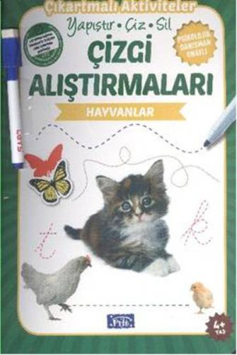 Çizgi Alıştırmaları - Hayvanlar (4 Yaş) | Kitap Ambarı
