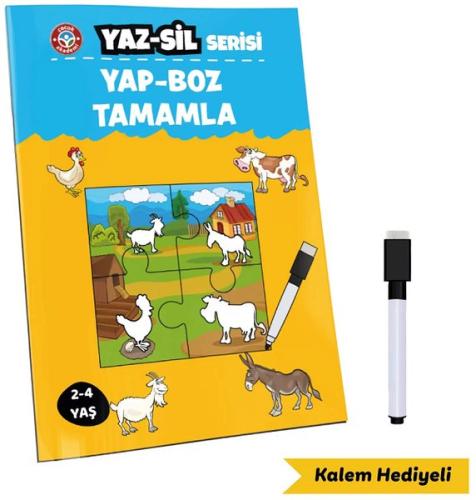 Çocuk Akademi Yaz Sil Serisi Yap Boz Tamamla