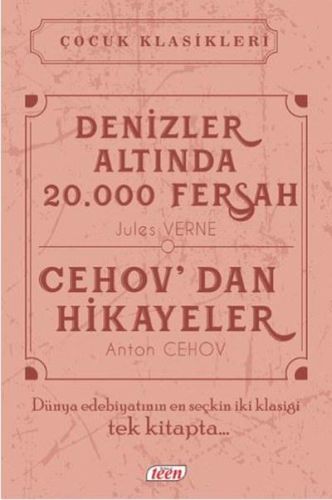 Çocuk Klasikleri - Denizler Altında 20.000 Fersah - Cehovdan Hikayeler (Ciltli)