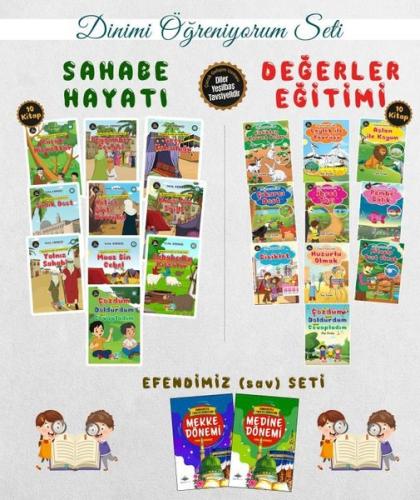 Çocuklar İçin Dinimi Öğreniyorum Seti (22 Kitap Takım) | Kitap Ambarı