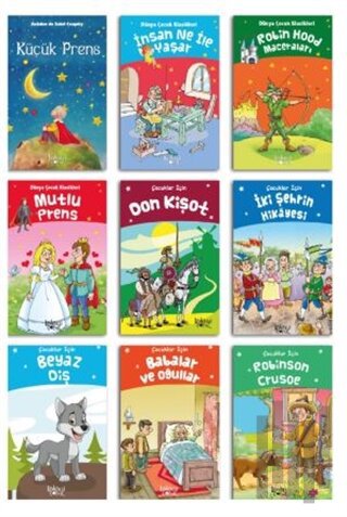 Çocuklar İçin Edebiyat Seti (9 Kitap Takım) | Kitap Ambarı