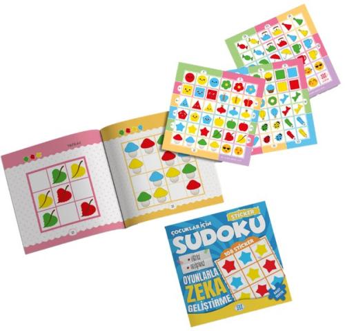 Çocuklar İçin Sudoku - Basit Seviye 3 - Sticker Hediyeli | Kitap Ambar