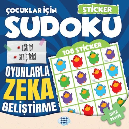 Çocuklar İçin Sudoku - Orta Seviye 3 - Sticker Hediyeli | Kitap Ambarı