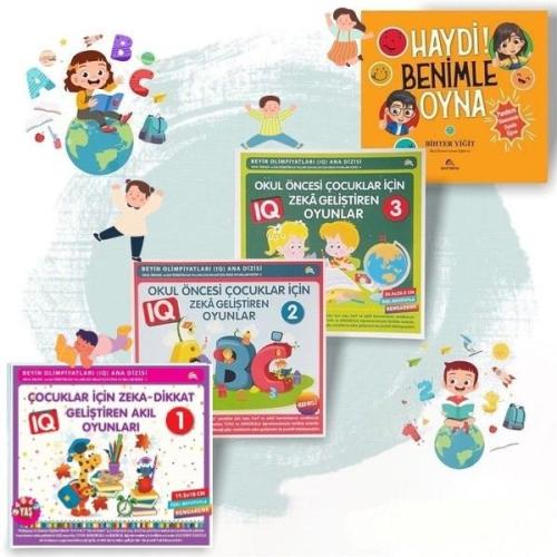 Çocuklar için Zeka Geliştiren Oyunlar (4 Kitap Takım) | Kitap Ambarı